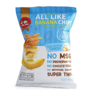 ALL LIKE Banana 🍌Chips- Sour Cream & Onion 45g ⚡Promo - Image 1