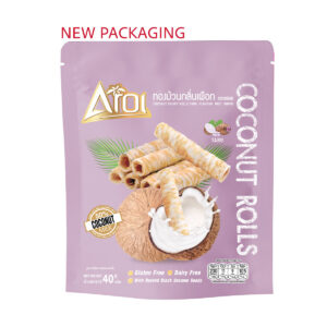 AROI Coconut Rolls- Taro 40g š“Promo! - Image 3